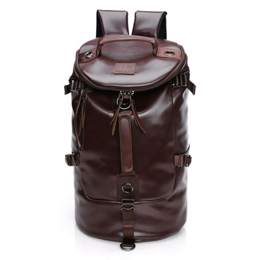 Sac À Dos Homme en Cuir Cartable Marron De Voyage