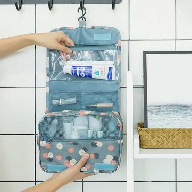 Trousse de Toilette à Suspendre Fleurs