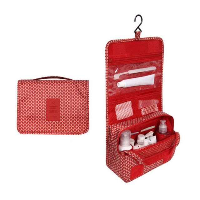 Trousse de Toilette à Suspendre Rouge