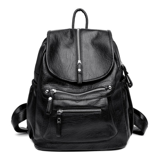 Sac Poche En Cuir Femme Noir