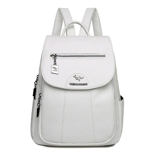 Sac Cartable en Cuir Femme Blanc