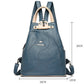 Sac En Cuir Bandoulière Femme Bleu Gris