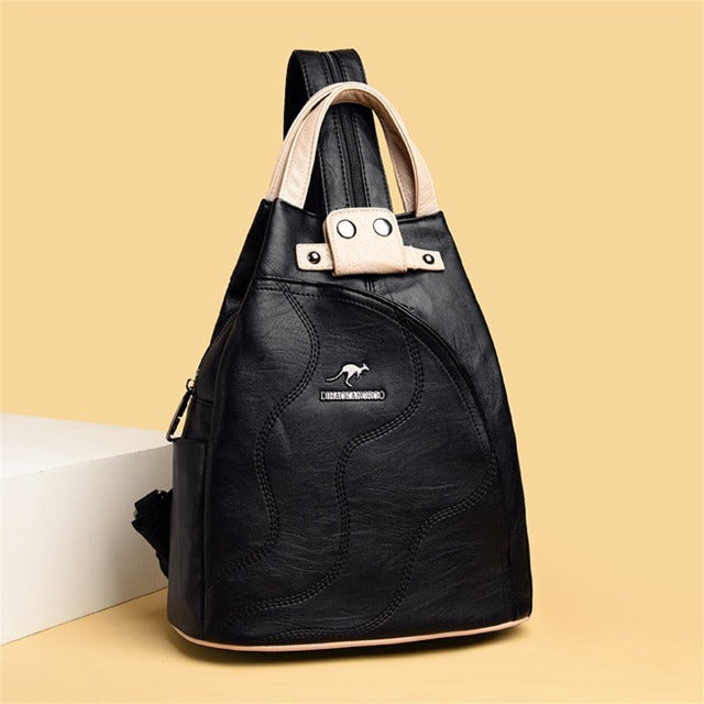 Sac En Cuir Bandoulière Femme Noir