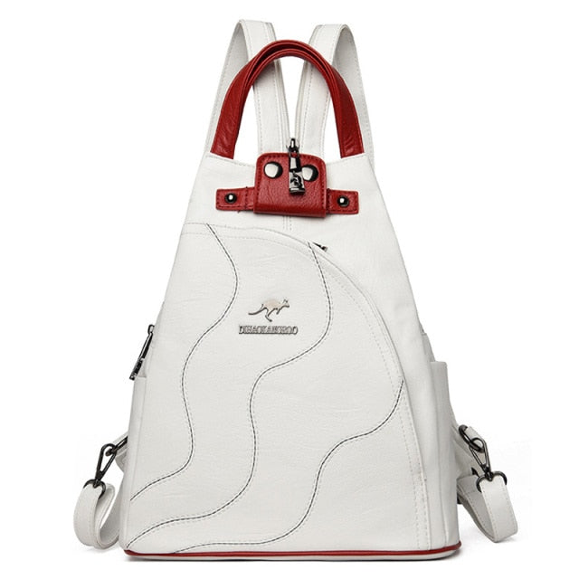 Sac En Cuir Bandoulière Femme Blanc